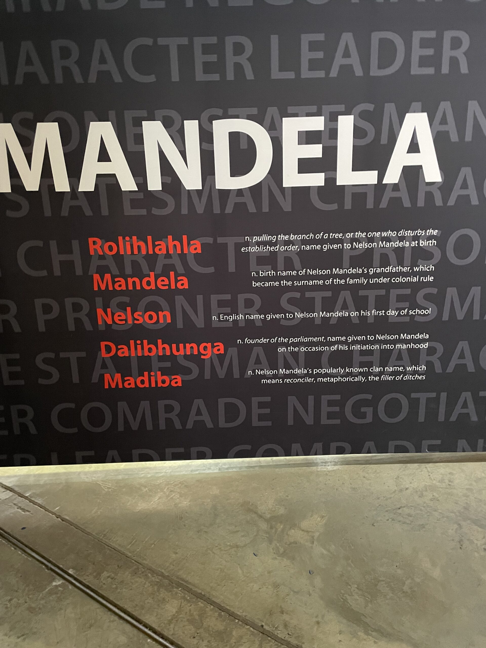 Apartheid Museum of South Africa in Johannesburg